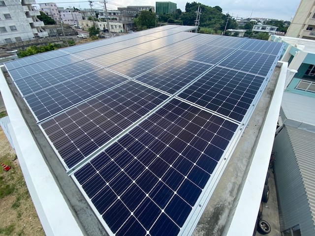 太陽光発電　宮古島市施工写真2
